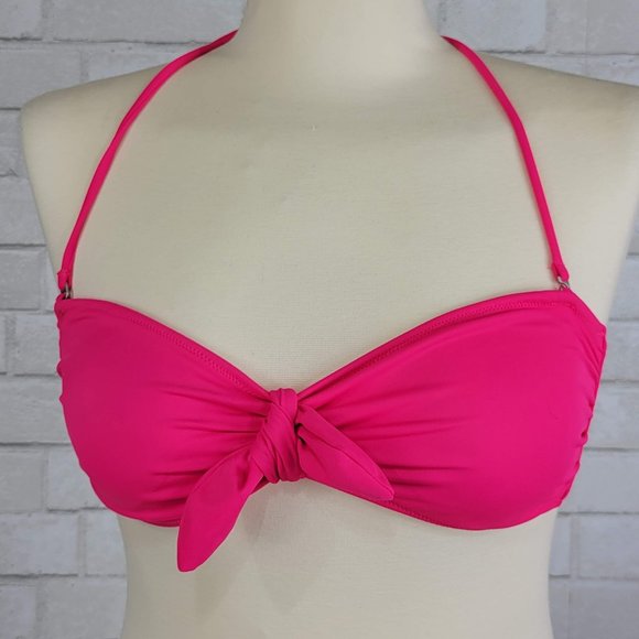 Victoria's Secret Other - Victoria's Secret Knot Bandeau Bikini Top Hot Pink Small